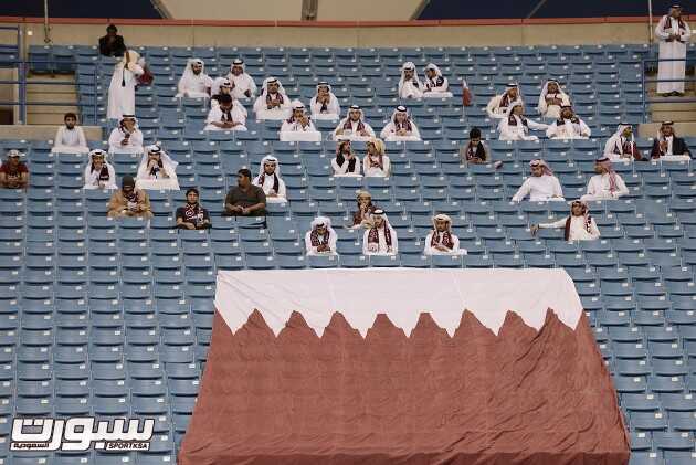 الجمهور في مباراة السعودية و قطر