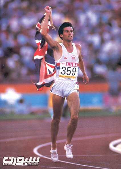 سيباستيان كو عندما حقق ذهبية اولمبياد لوس انجلوس في سباق 1500م