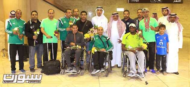  منتخب قوى المملكة للاحتياجات الخاصة يصل الرياض