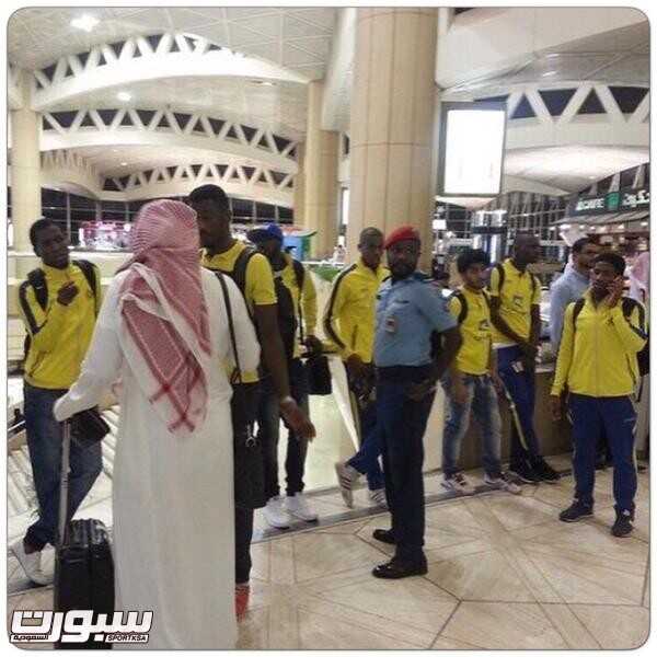 بعثة النصر تنتظر في مطار الملك خالد الدولي