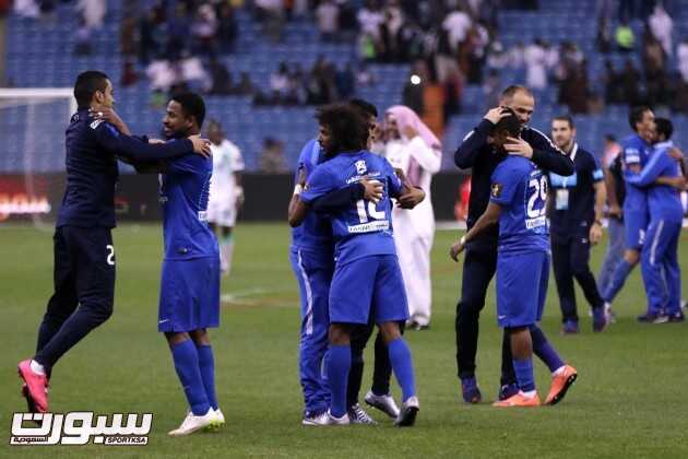 تتويج فرحة فريق الهلال كأس ولي العهد ‫(1)‬