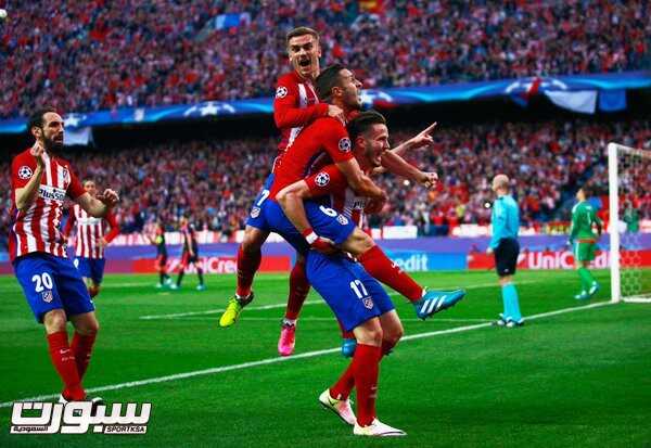 فرحة فريق اتلتيكو مدريد ‫(1)‬