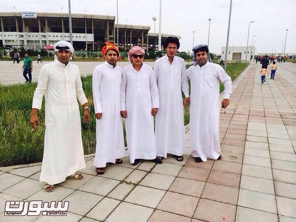 الجماهير في اللاحواز اثناء استقبالها لفريق الفتح