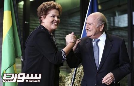 رئيسة البرازيل: سوف نقيم "أروع نهائيات لكأس العالم" وبلاتر ليس قلقا