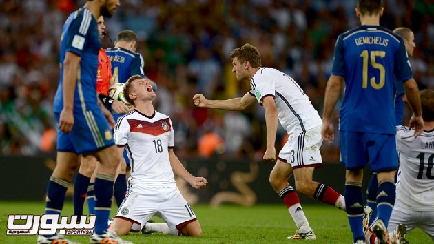 فرحة المانيا بكأس العالم 2014 - 2
